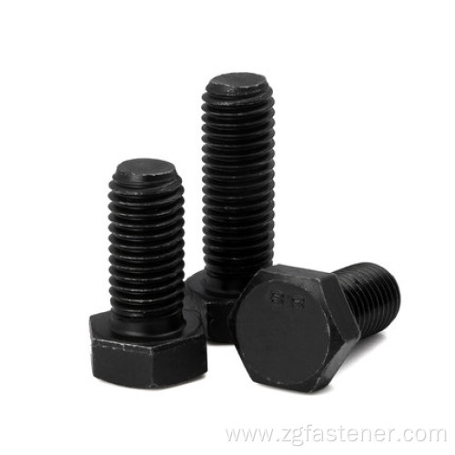 Class 8.8 black oxide coating outer hexagon bolt GB5781